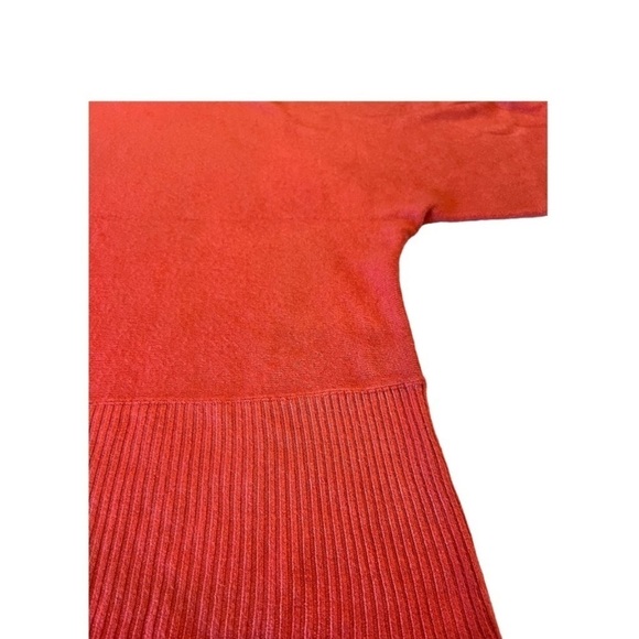 BCBGMAXAZRIA Orange Turtleneck Wide Sleeve Pullover Slouchy Sweater - Picture 6 of 12